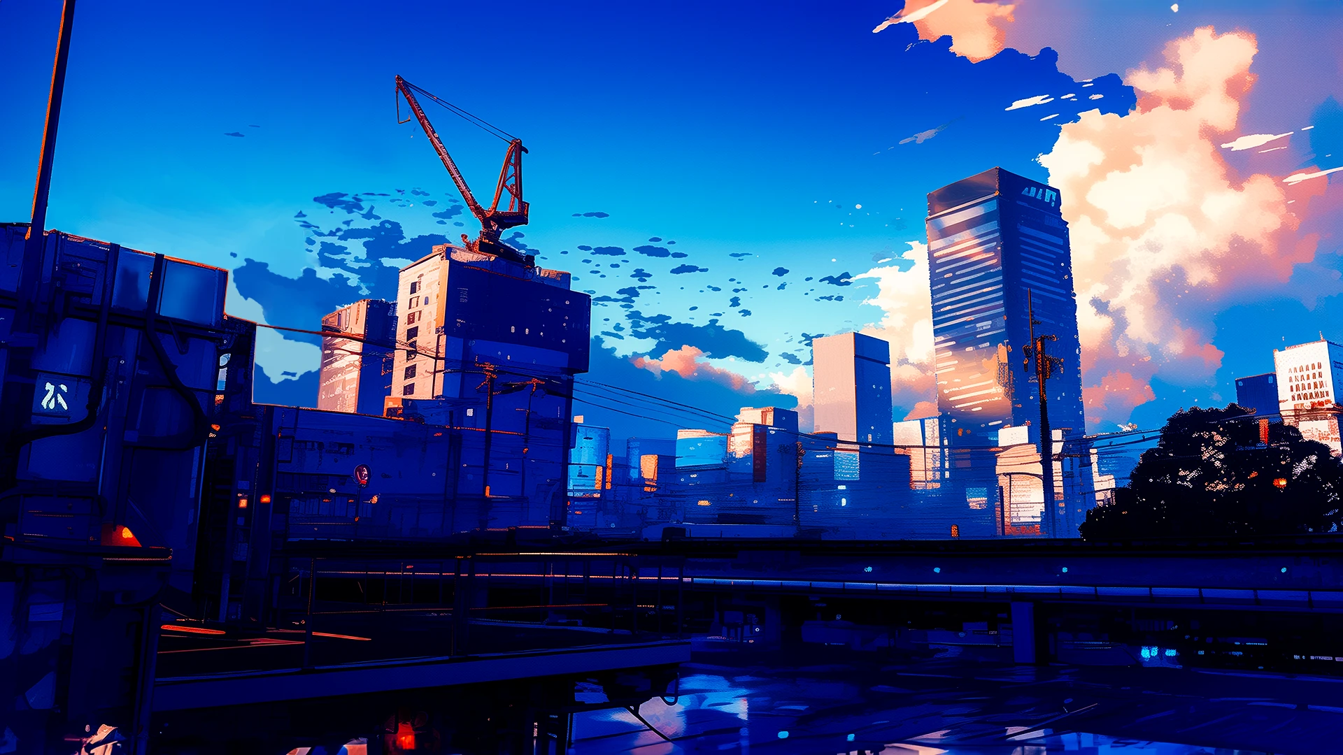 冬空の下で
